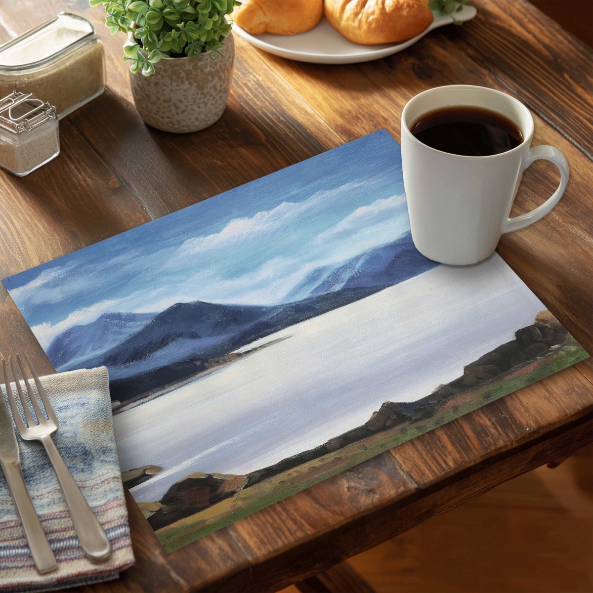 Picture of Begin Home Decor C6PP14188FSQ6P 14 x 18 in. Scottish Highlands Placemat - Beautiful Day Home Decor - Set of 6