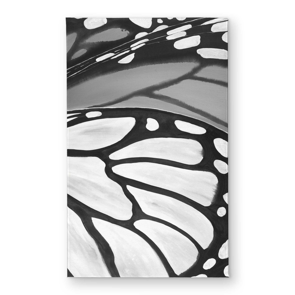 CODM2134NOMU30 21 x 34 in. Butterfly Wings Closeup Black & White Door Mat