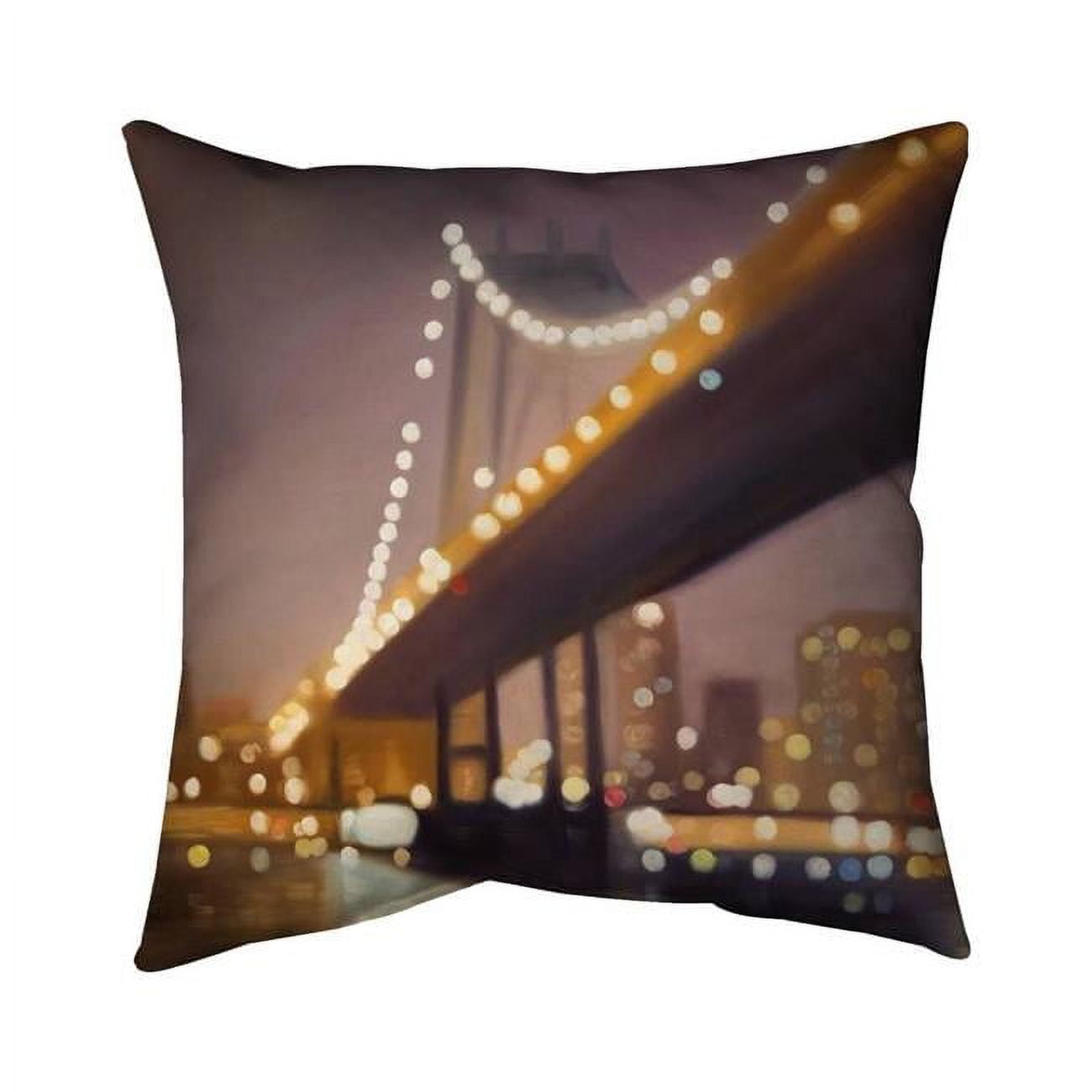 26 x 26 in. New-York At Night-Double Sided Print Indoor Pillow