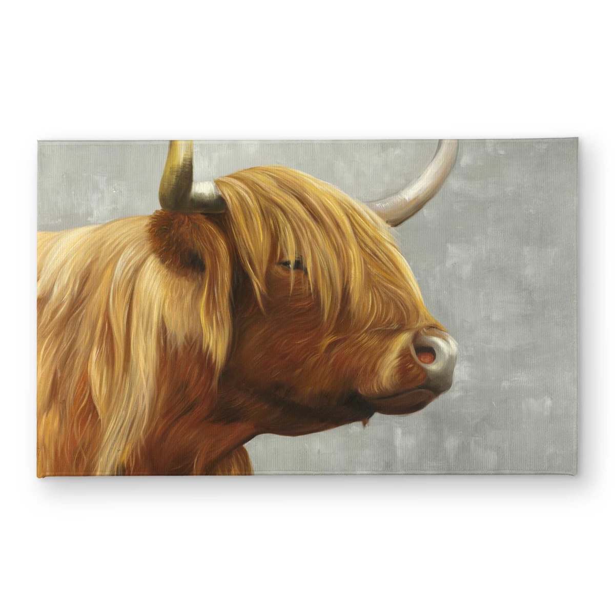 CODM2134UFUBCP 21 x 34 in. Beautiful Highland Cattle Door Mat - Brown Western Decor
