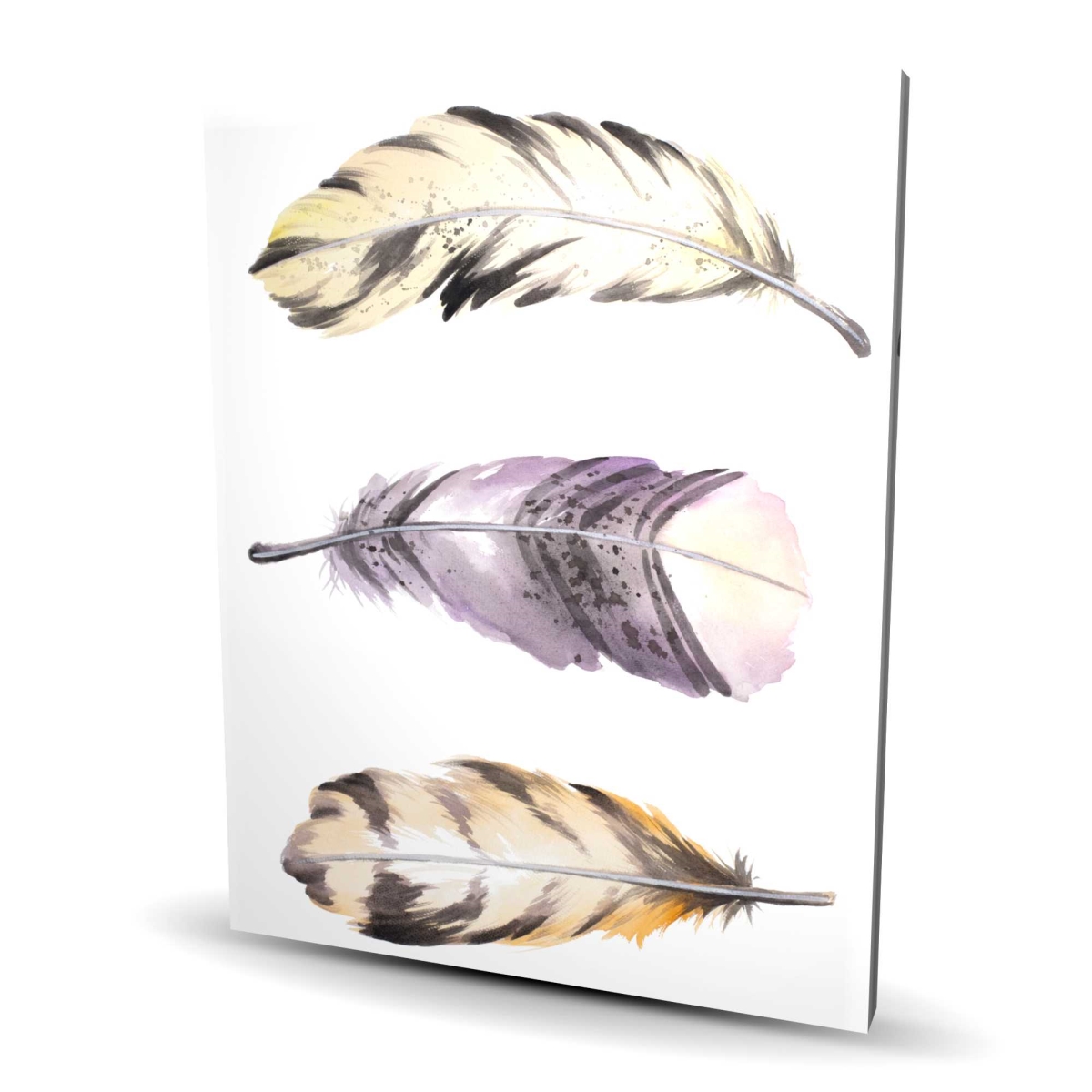 C1RC4860GR8HSH 48 x 60 in. Horizontal Striped Feather Set - Canvas Bedroom Decor - Home
