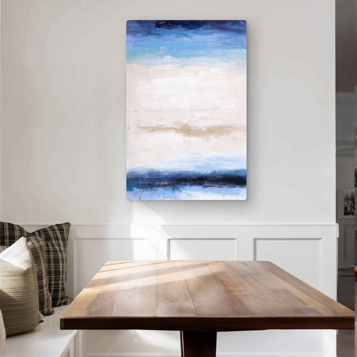 C1MP2436Z8N42P 24 x 36 in. Shade of the Sea - Waves Brown Metal Print Wall Art for Home Decor