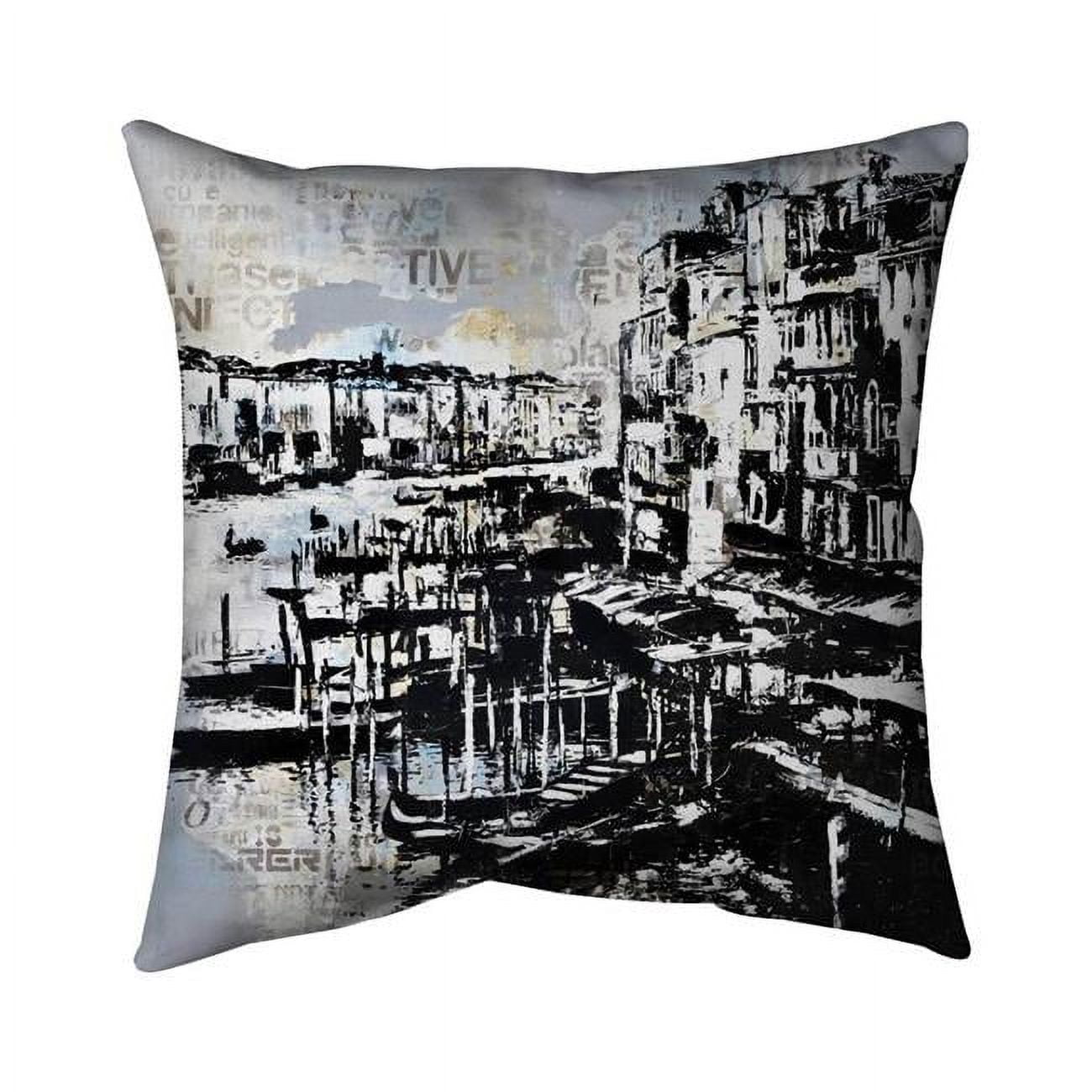 26 x 26 in. Abstract Venise Port-Double Sided Print Indoor Pillow