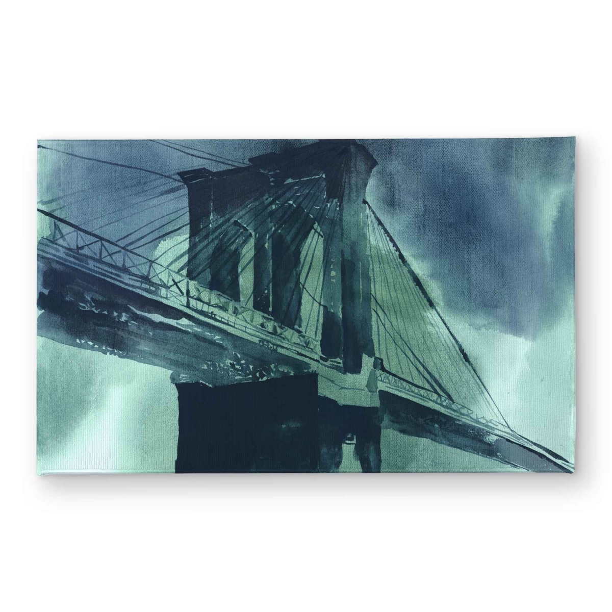 CODM2134F7S9VS 21 x 34 in. Abstract View of Brooklyn Bridge Door Mat - Contemporary