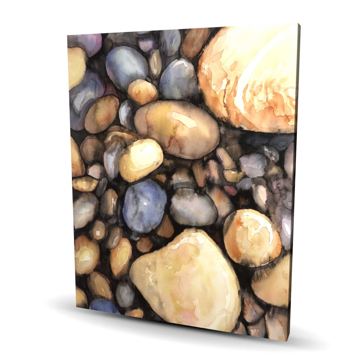 C1RC486012DAN9 48 x 60 in. Small Pebbles - Brown Minerals Canvas for Home Decor