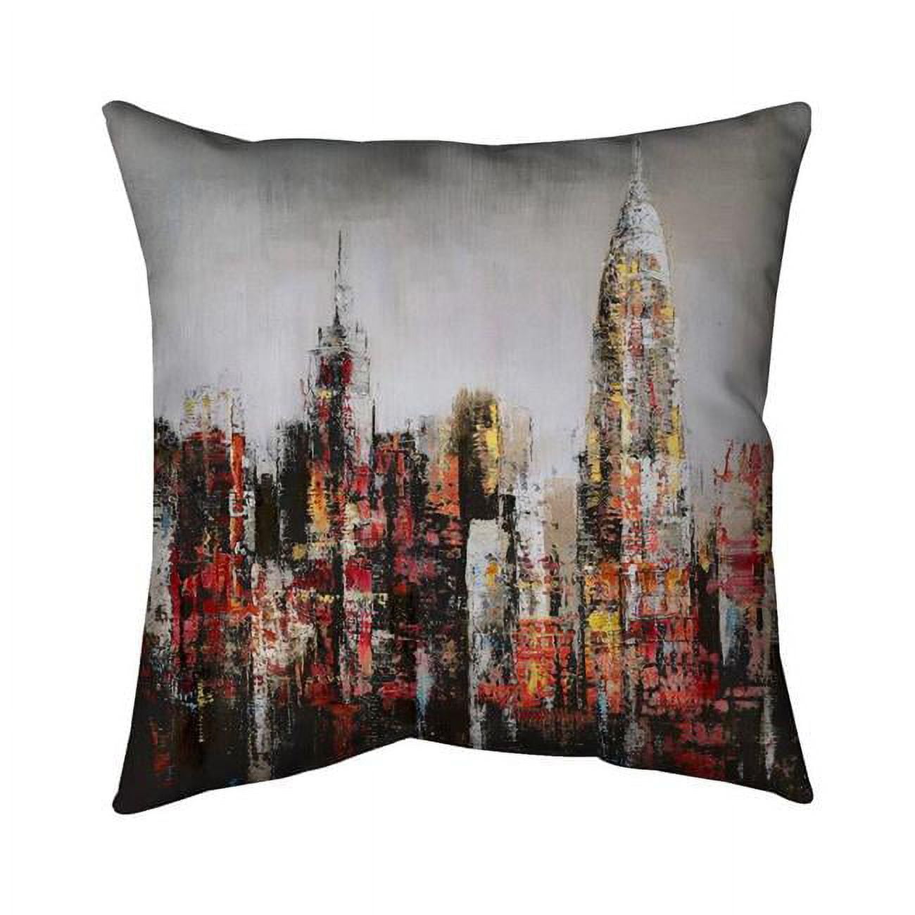 26 x 26 in. Paint Splash City-Double Sided Print Indoor Pillow