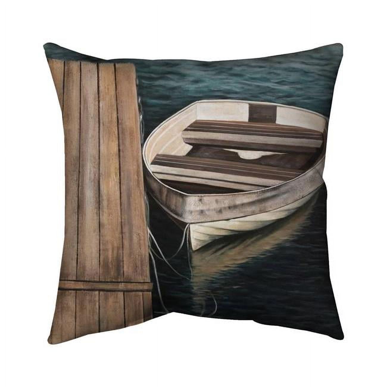 26 x 26 in. Rowboats-Double Sided Print Indoor Pillow