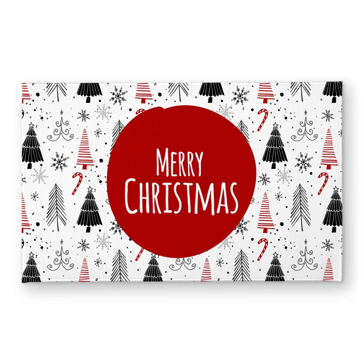 CODM2134I6IOXC 21 x 34 in. Merry Christmas - Pattern Quotes Motivational Door Mat