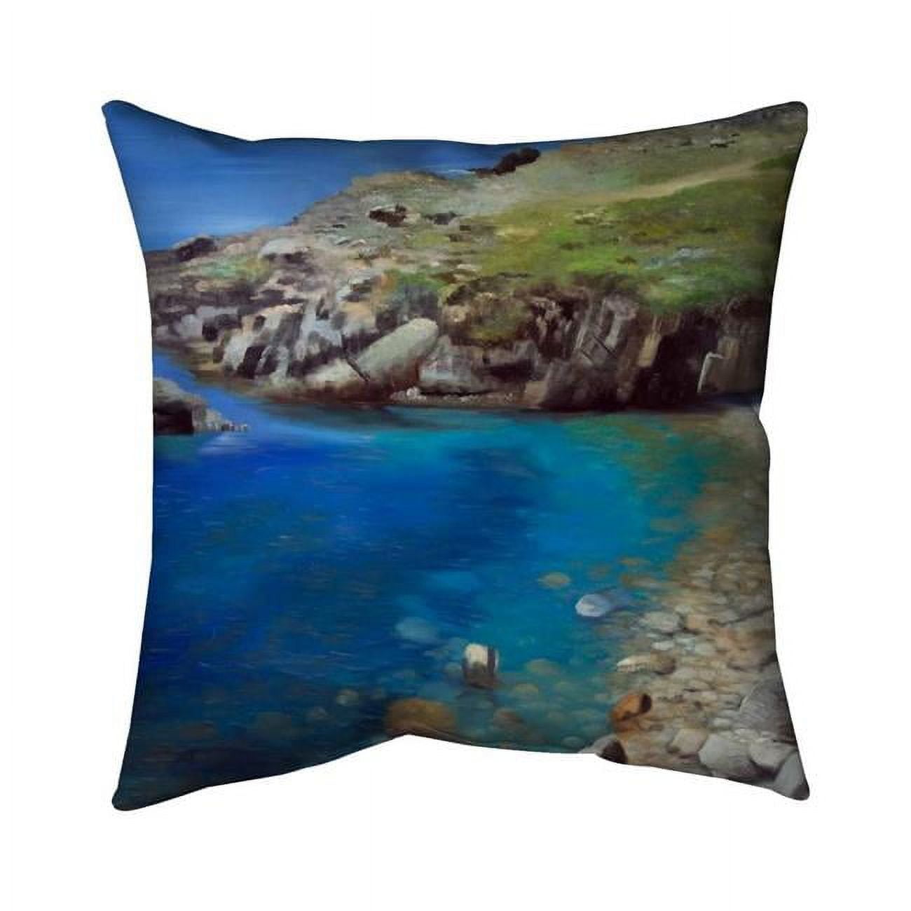26 x 26 in. Spanish Coast-Double Sided Print Indoor Pillow
