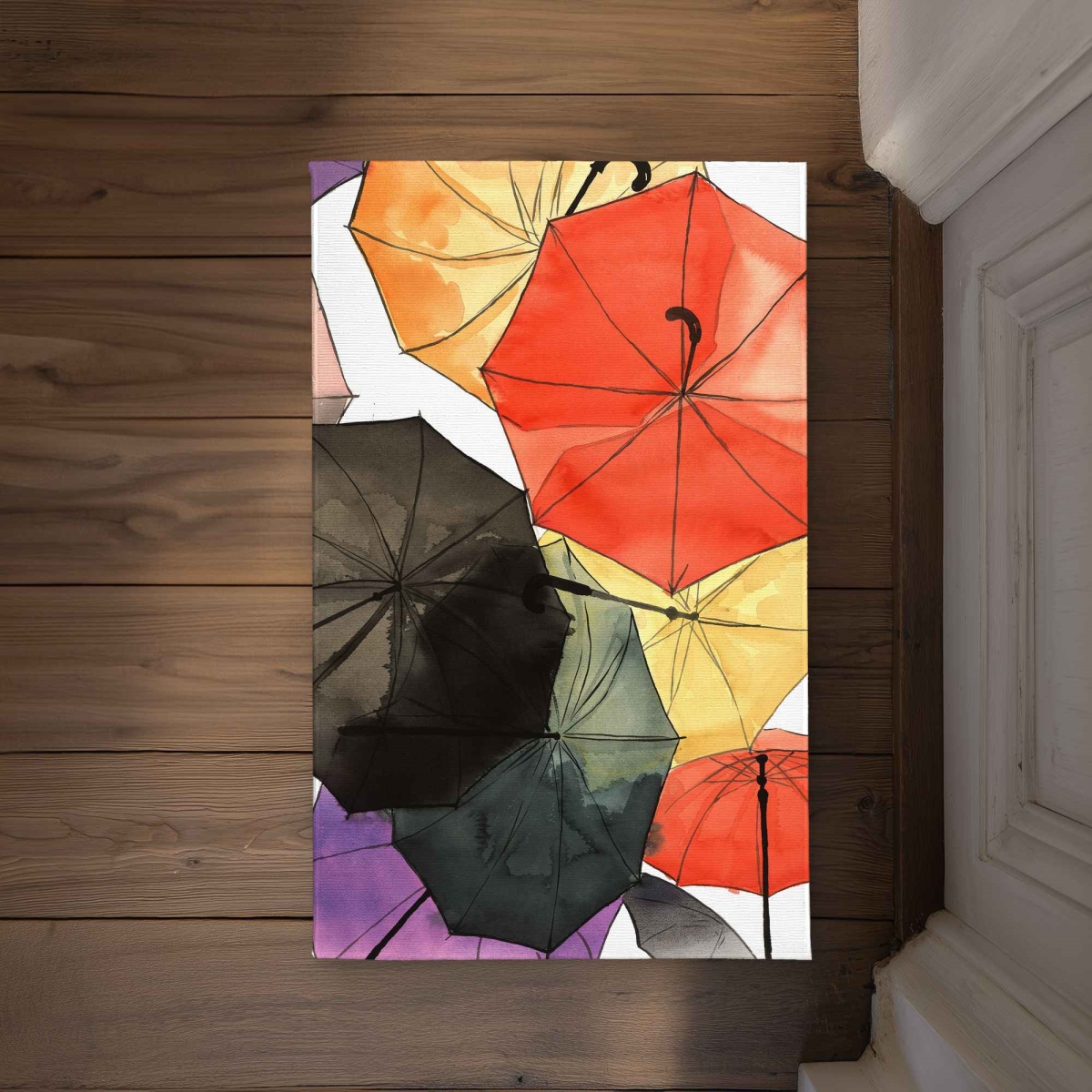 CODM2134DS3AXG 21 x 34 in. Suspended Umbrellas Red Object Door Mat - Indoor & Outdoor