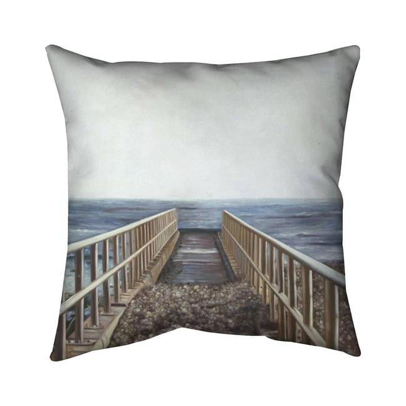 26 x 26 in. Relaxing Beach-Double Sided Print Indoor Pillow
