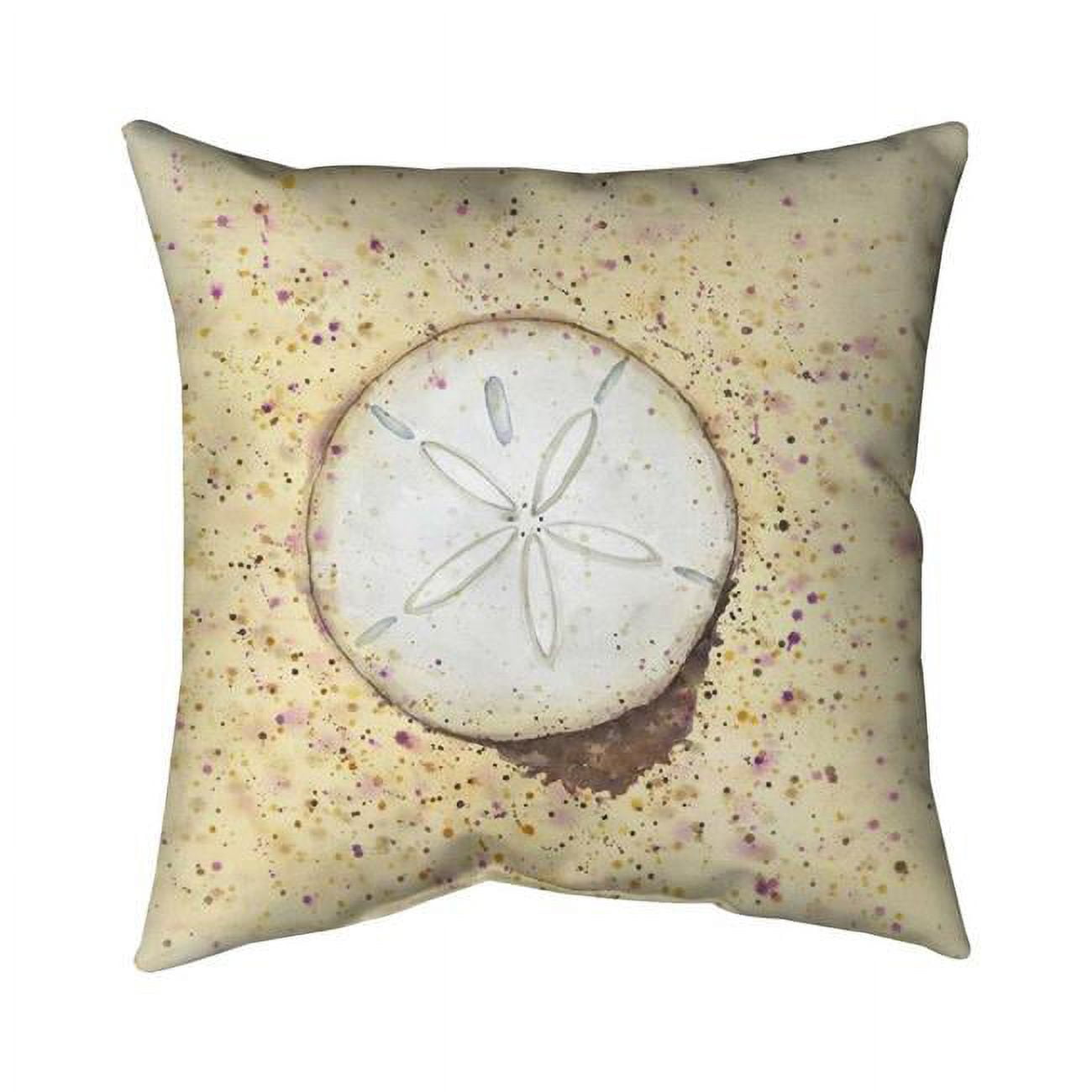 26 x 26 in. Sand-Dollar-Double Sided Print Indoor Pillow