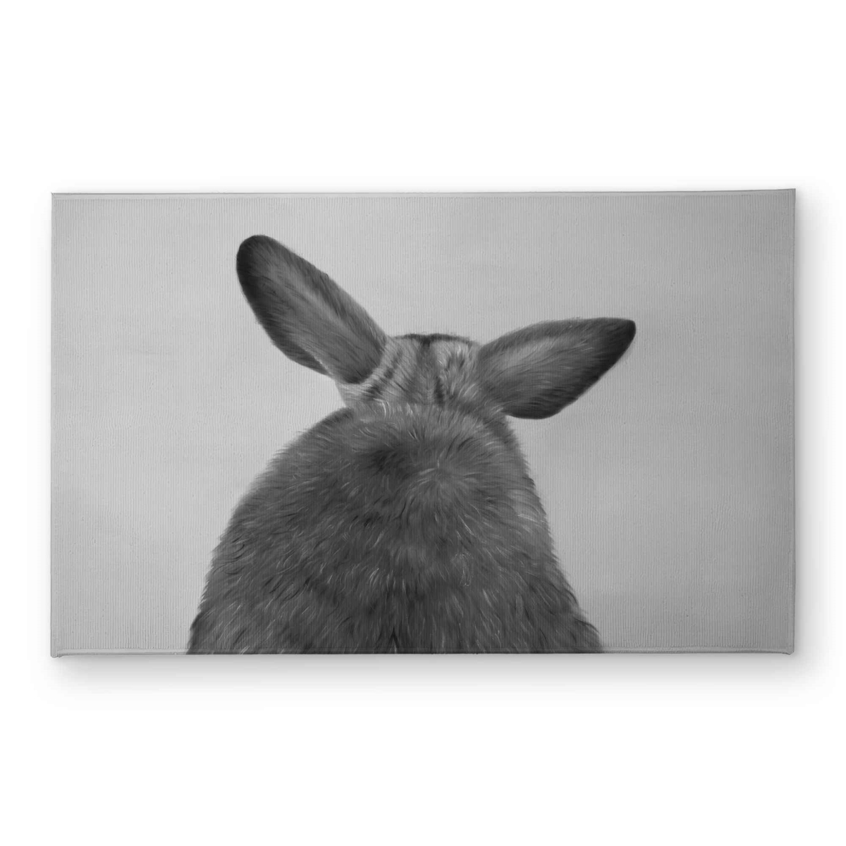 CODM2134ITQE88 21 x 34 in. Little Rabbit From Behind - Monochrome Indoor & Outdoor Door Mat