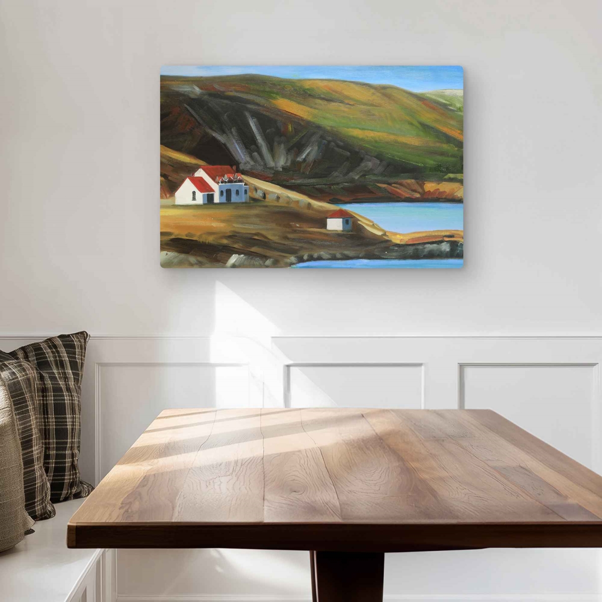 C1MP2030DN123B 20 x 30 in. Scottish Valley Metal Print Wall Art - Rustic Mountains Home Decor