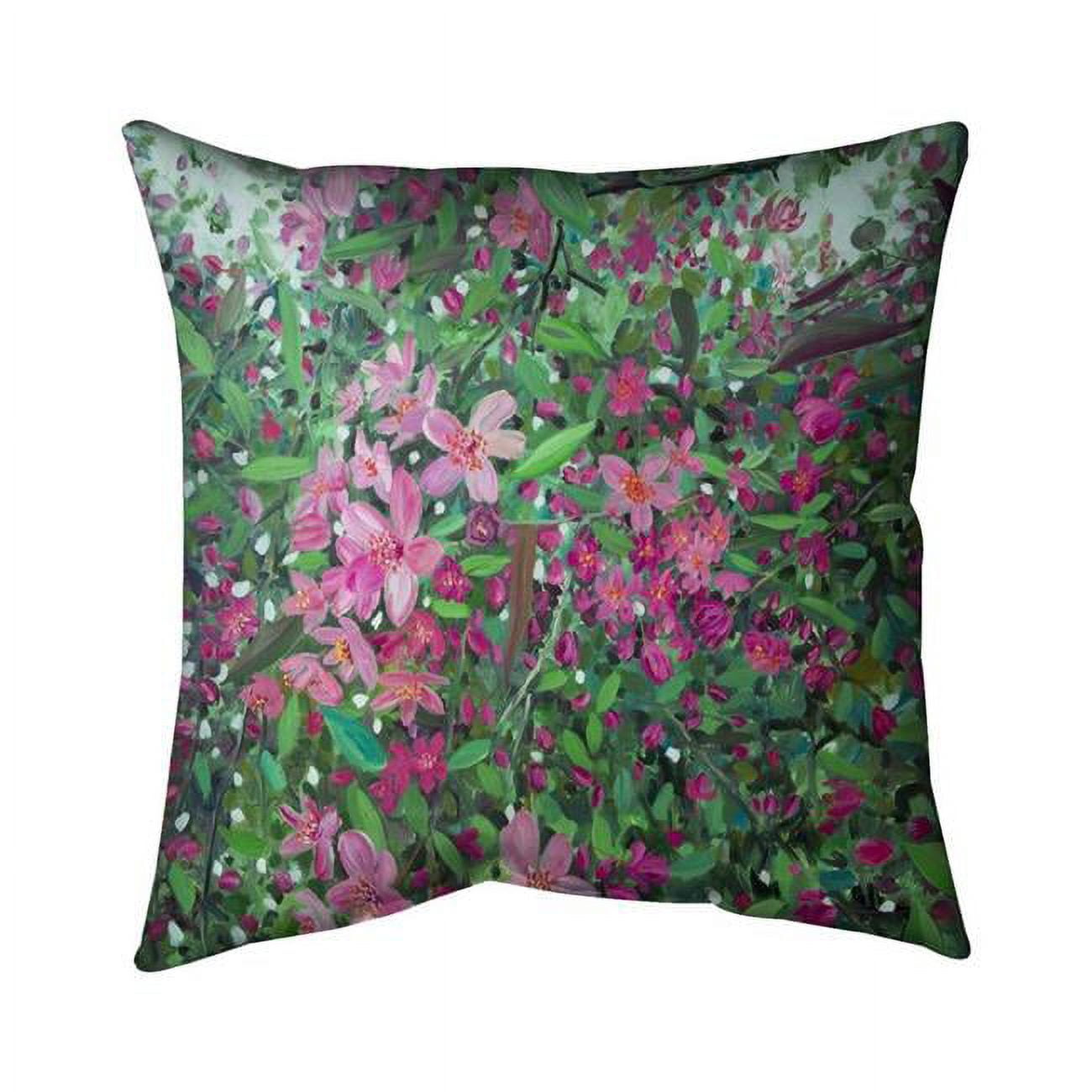 26 x 26 in. Cherry Tree Blooming-Double Sided Print Indoor Pillow