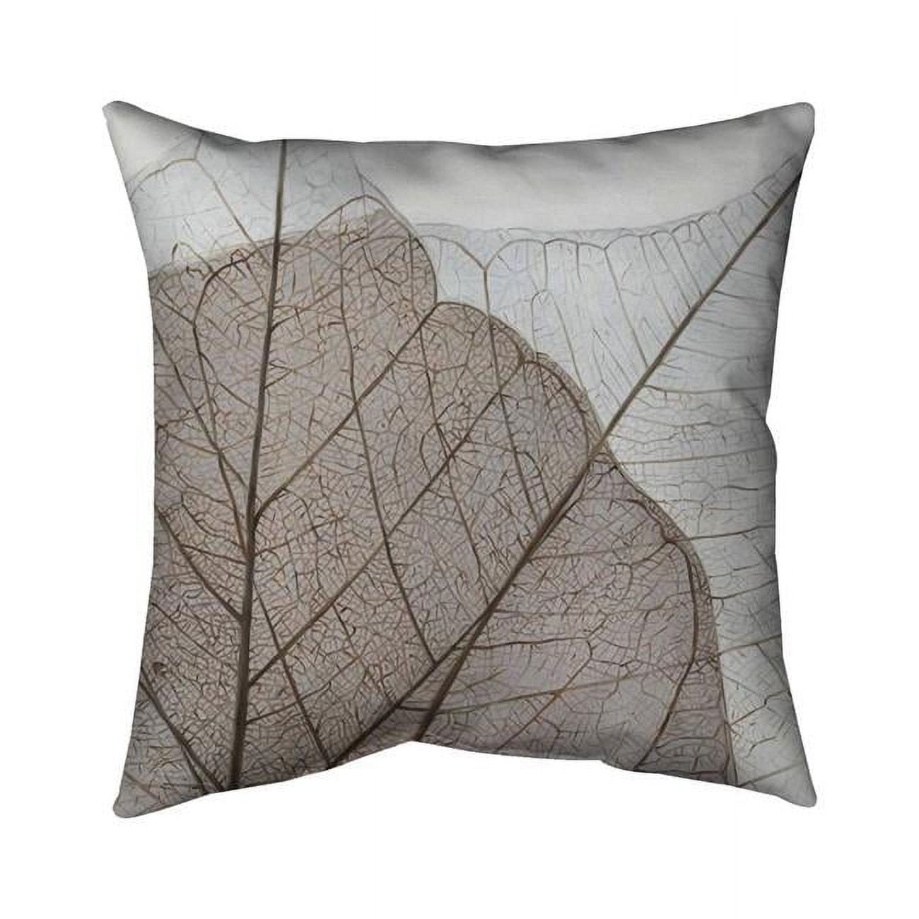 26 x 26 in. Translucent Dried Leaves-Double Sided Print Indoor Pillow