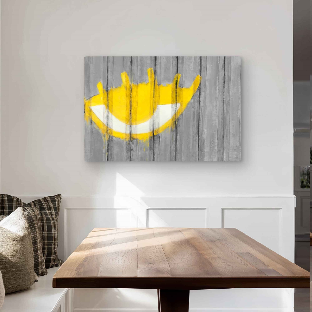 C1MP2436LQ2FRO 24 x 36 in. Yellow Eye Graffiti Metal Print Wall Art - Unique Home Decor Piece