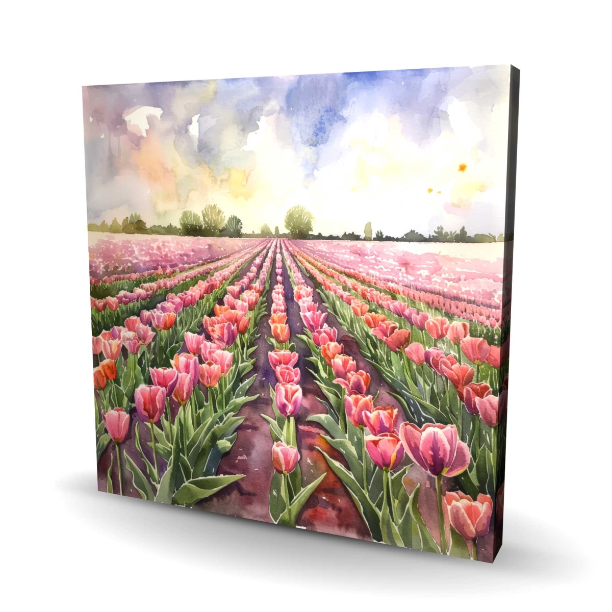 C1RC2424JAA2CE 24 x 24 in. Rose Row - Beige Canvas for Elegant Home Decor Accent