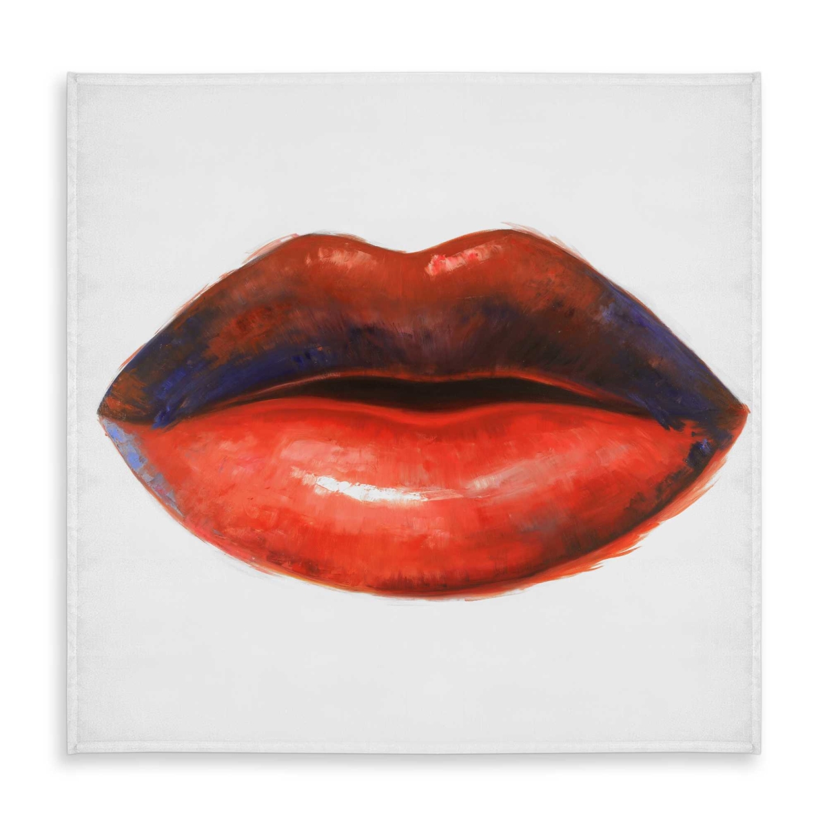 Picture of Begin Home Decor C1TC5858FBSE7X 58 x 58 in. Red Lipstick Tablecloth - Stylish Red Bedroom - Indoor & Outdoor