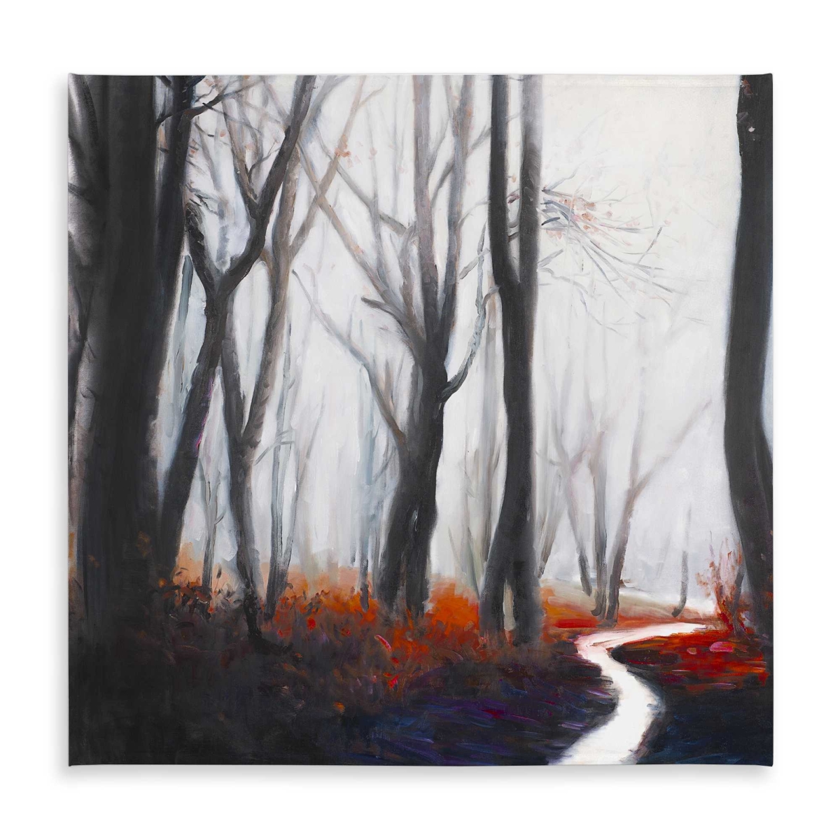 Picture of Begin Home Decor C1TC5858MD8E8Z 58 x 58 in. Mysterious Forest with Stream Tablecloth - Contemporary