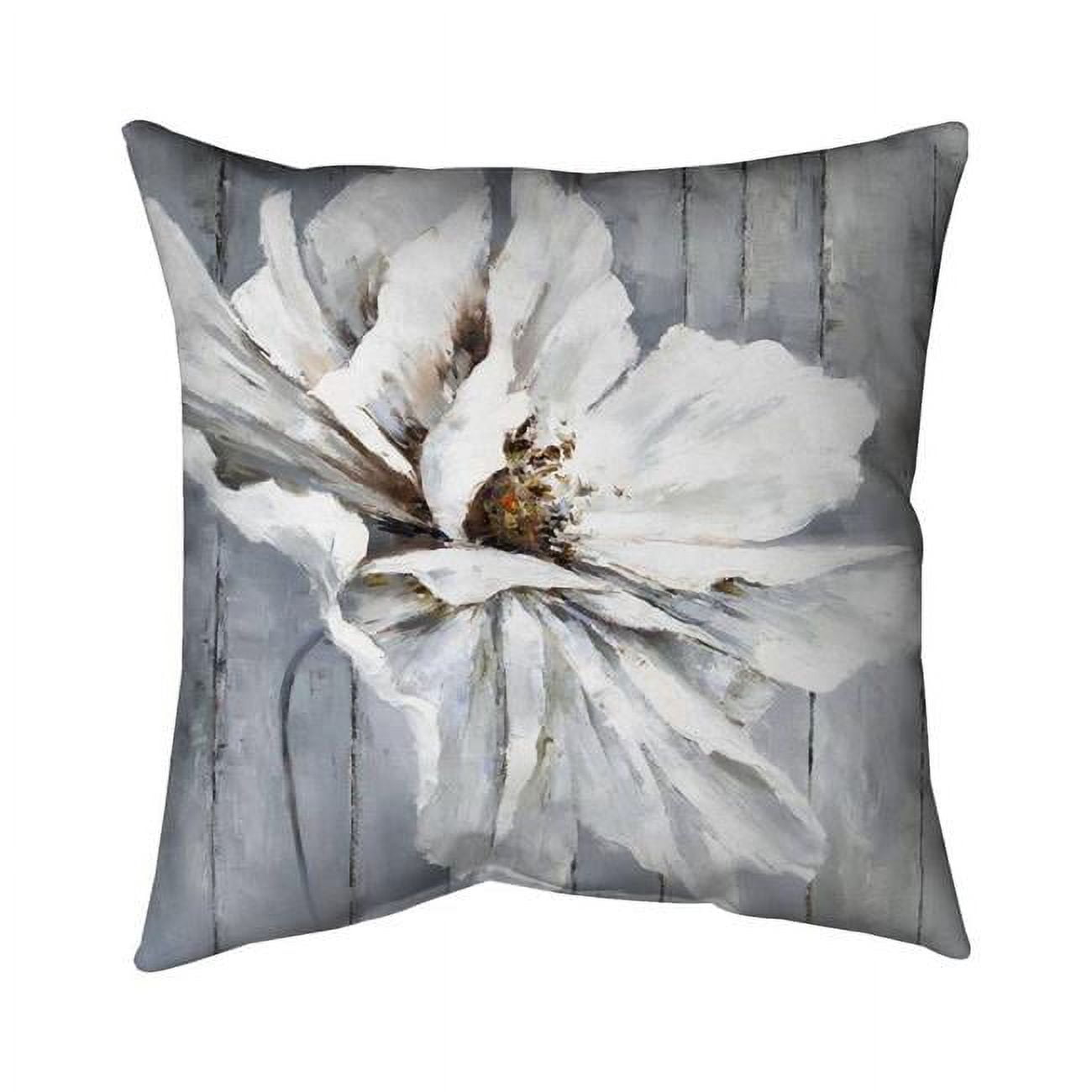 26 x 26 in. Flower on Wood-Double Sided Print Indoor Pillow