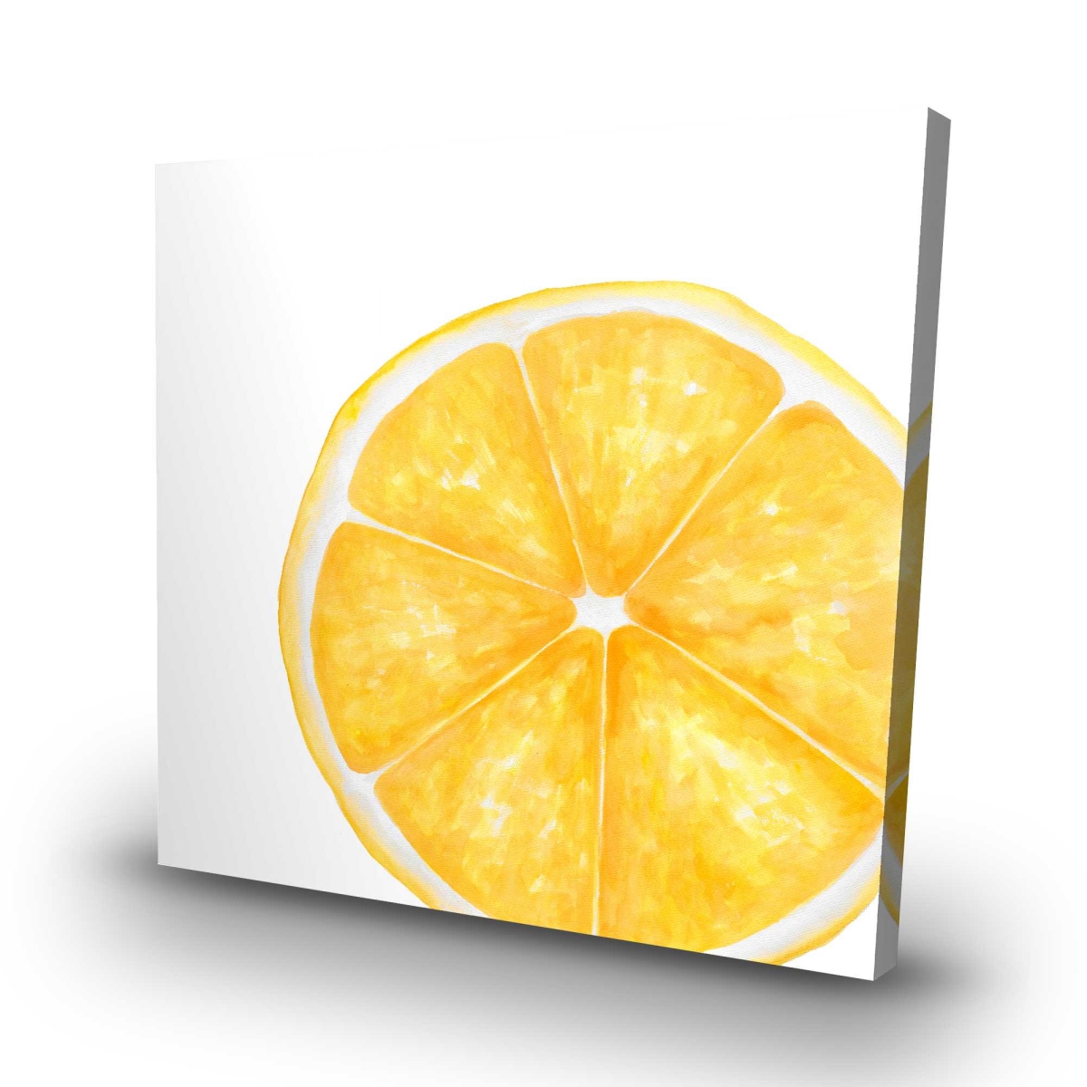 C1RC3232QQKV0I 32 x 32 in. Lemon Slice - Still Life Exotic Canvas for Home Decor