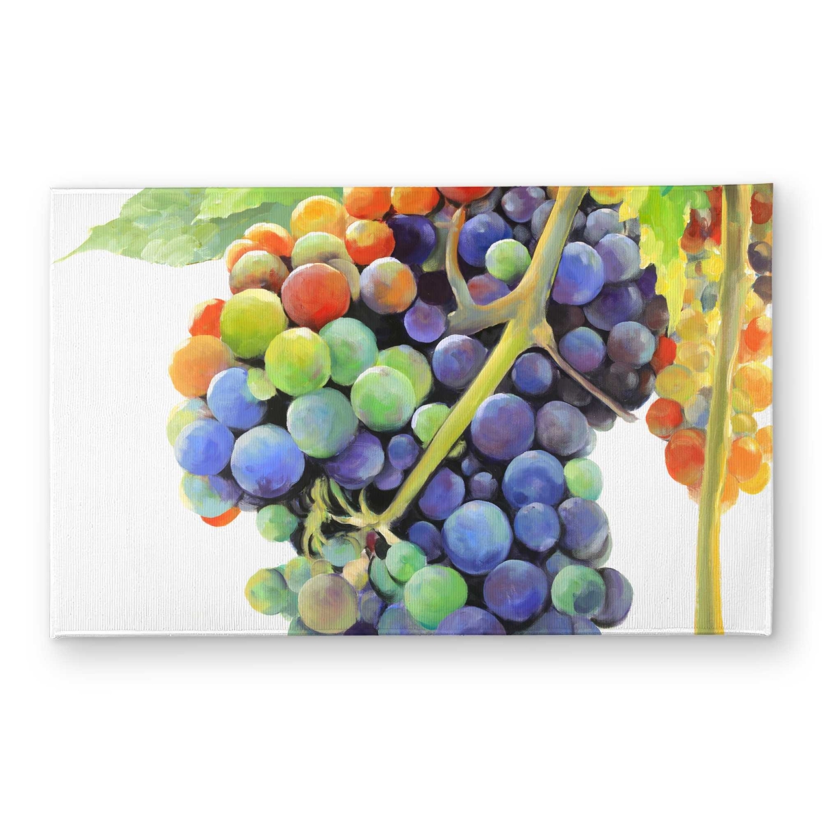 CODM2134QFLZMH 21 x 34 in. Colorful Bunch of Grapes Door Mat - Still Life Food Decor