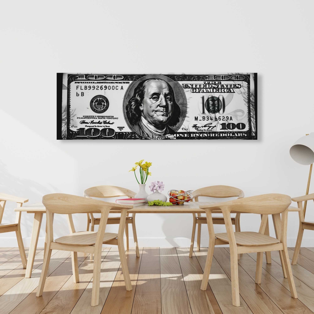 C1RC20602VJM81 20 x 60 in. Benjamin White Canvas - Elegant Home Decor Art Piece
