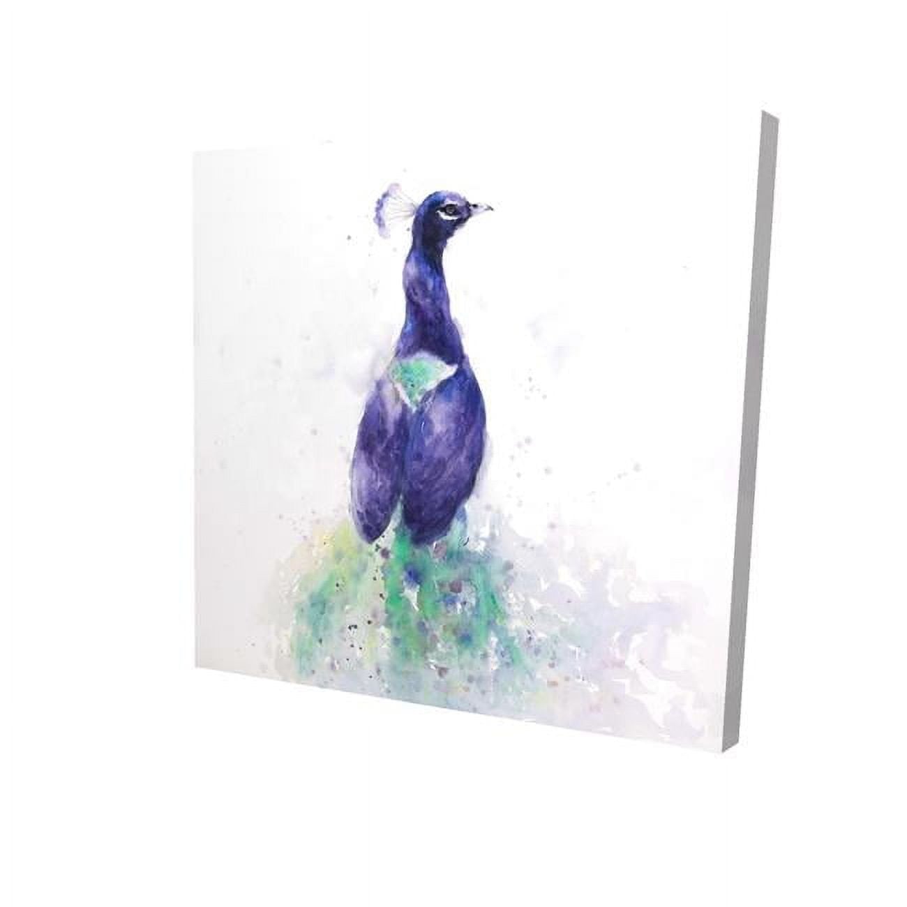 8 x 8 in. Graceful Peacock-Print on Canvas