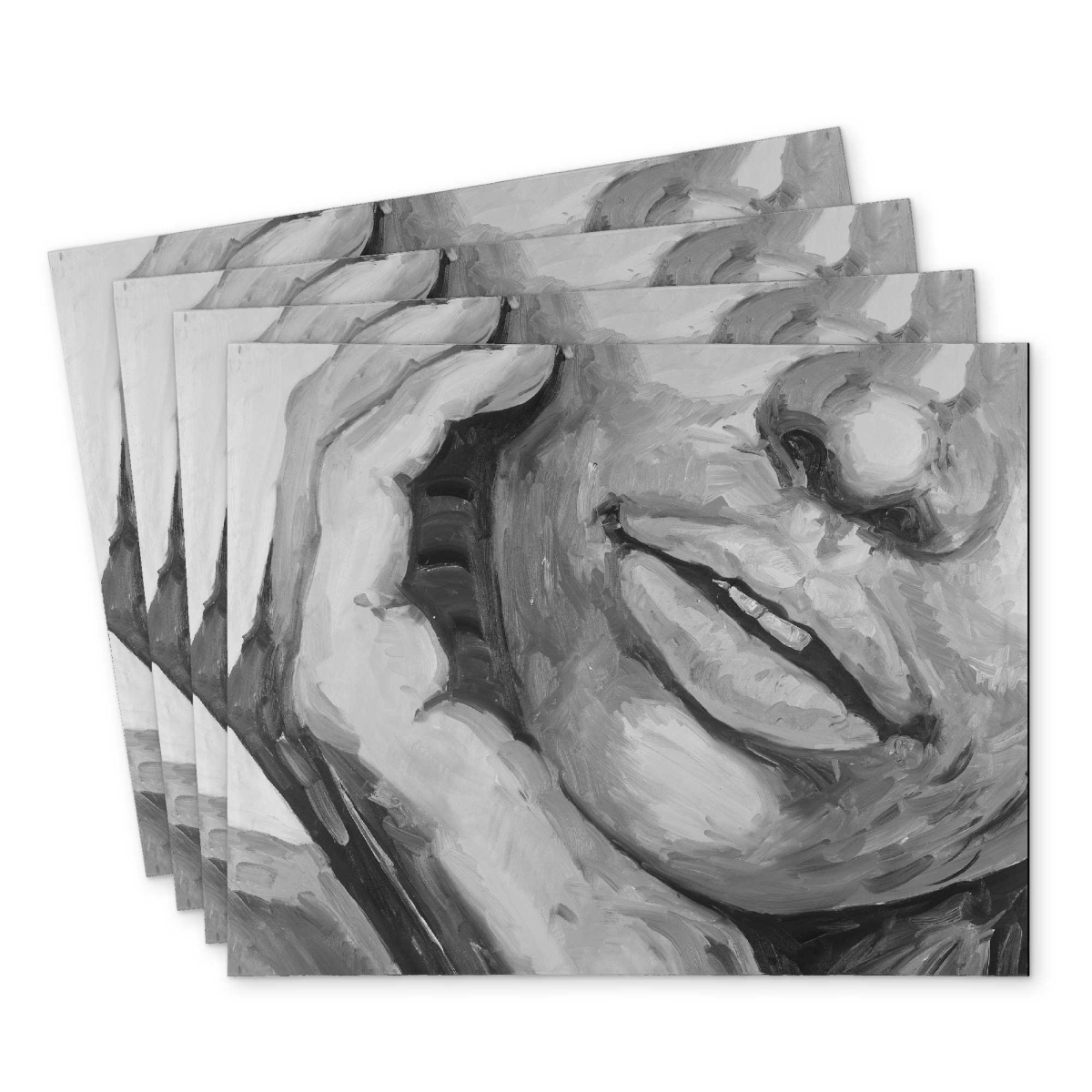 Picture of Begin Home Decor C4PP1418RWNXMZ 14 x 18 in. Irresistible Lips Polyester Placemat - Stylish - Set of 4