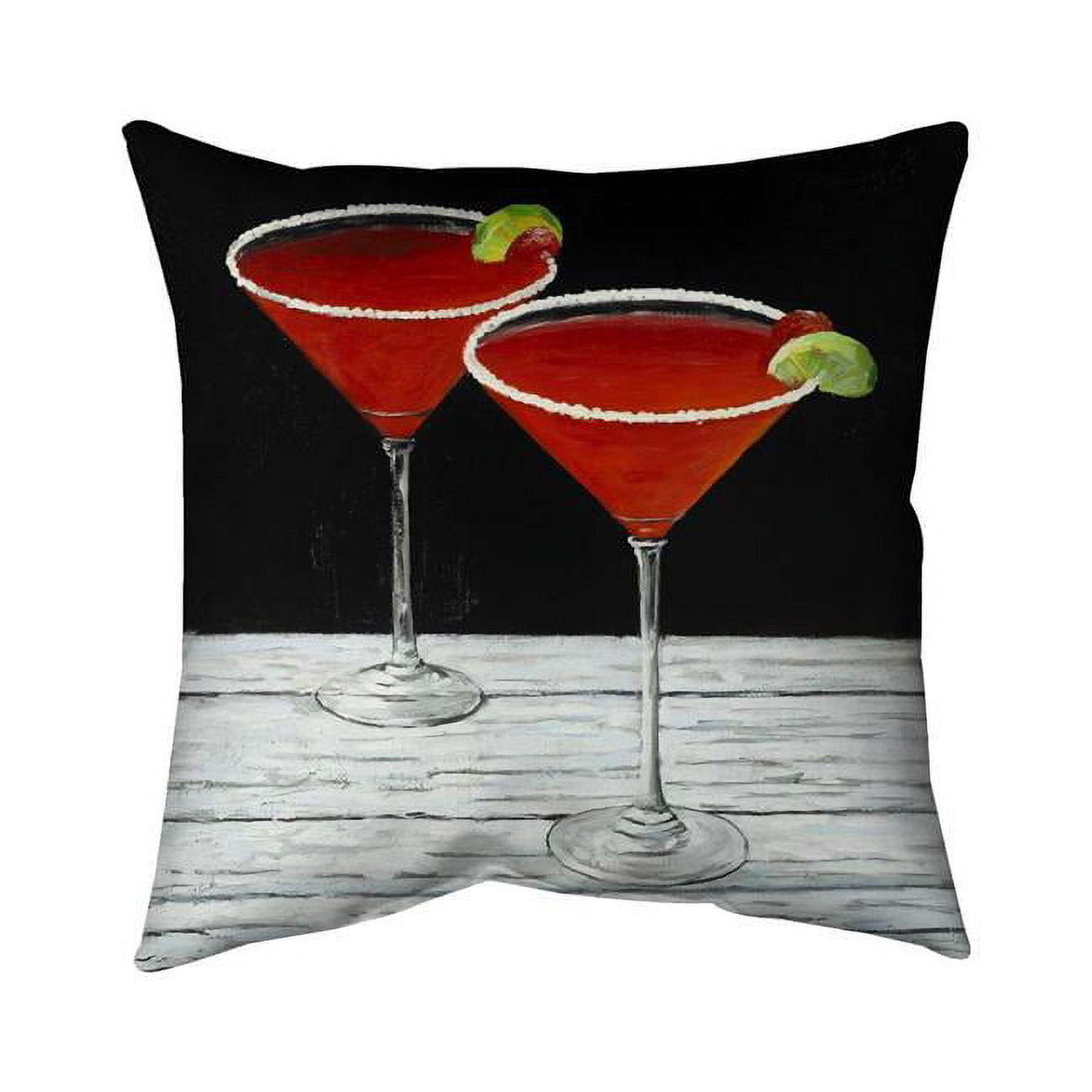 26 x 26 in. Cosmopolitan Drink-Double Sided Print Indoor Pillow