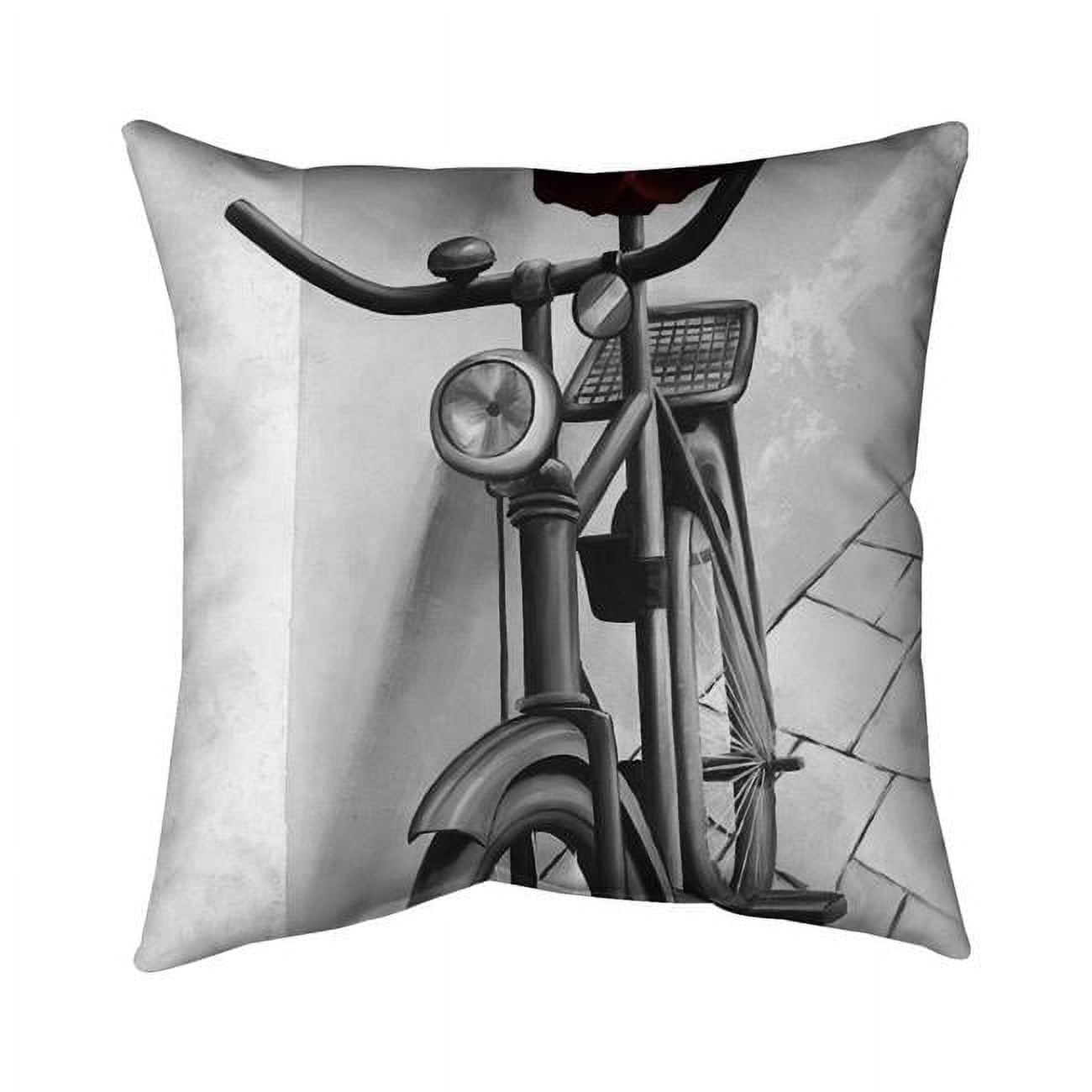 26 x 26 in. Abandoned Bicycle-Double Sided Print Indoor Pillow