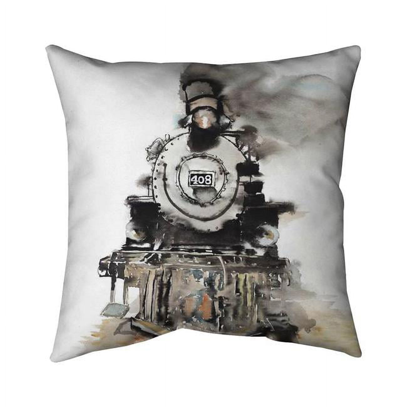 26 x 26 in. Vintage Train-Double Sided Print Indoor Pillow