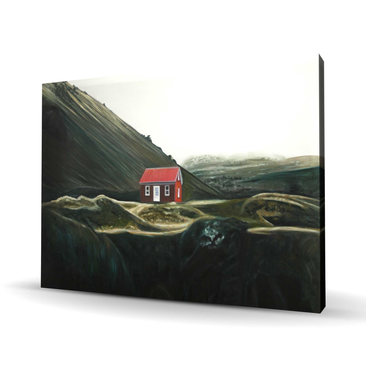 C1RC3648LPQLS7 36 x 48 in. Isolated Shack - Hyperrealist Landscape Canvas