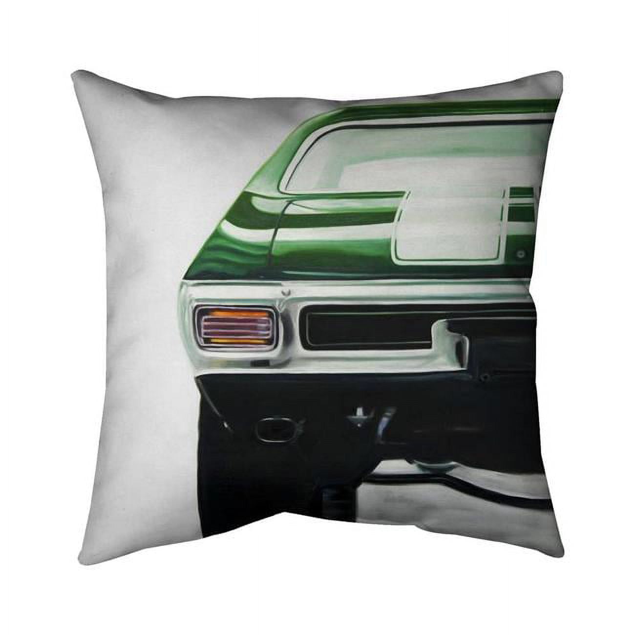 26 x 26 in. Classic Dark Green Car-Double Sided Print Indoor Pillow