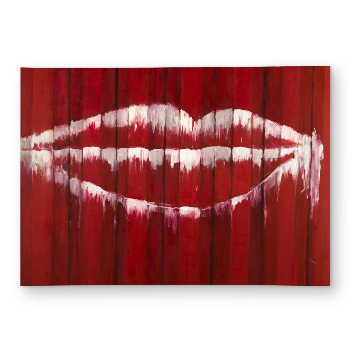 C1ROAR57XVU6FH 5 x 7 ft. Graffiti Mouth Container - Red Beauty Outdoor Rectangle Area Rug