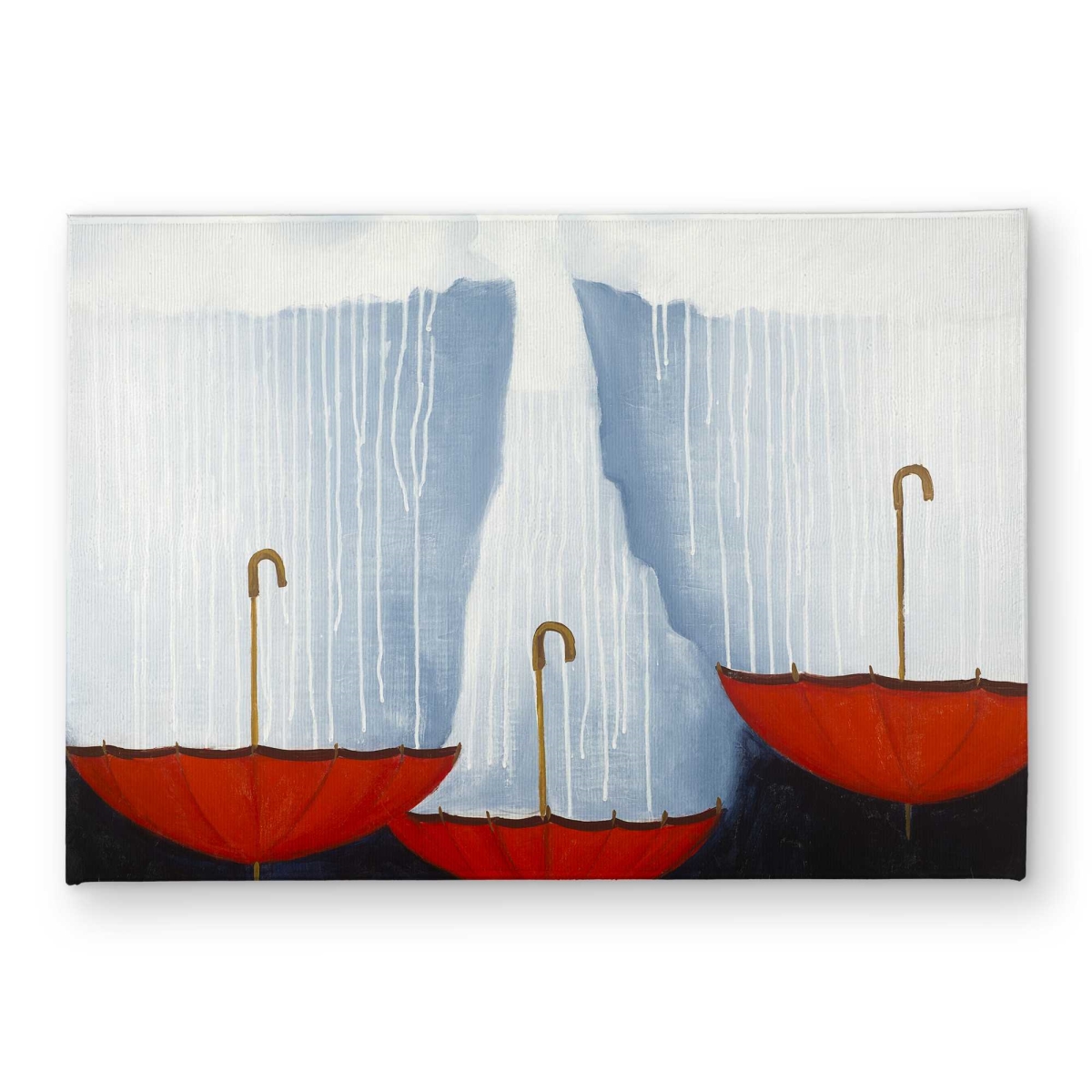 CODM1724IZKXPP 17 x 24 in. Upside Down Umbrellas Door Mat - Seasons White Indoor & Outdoor