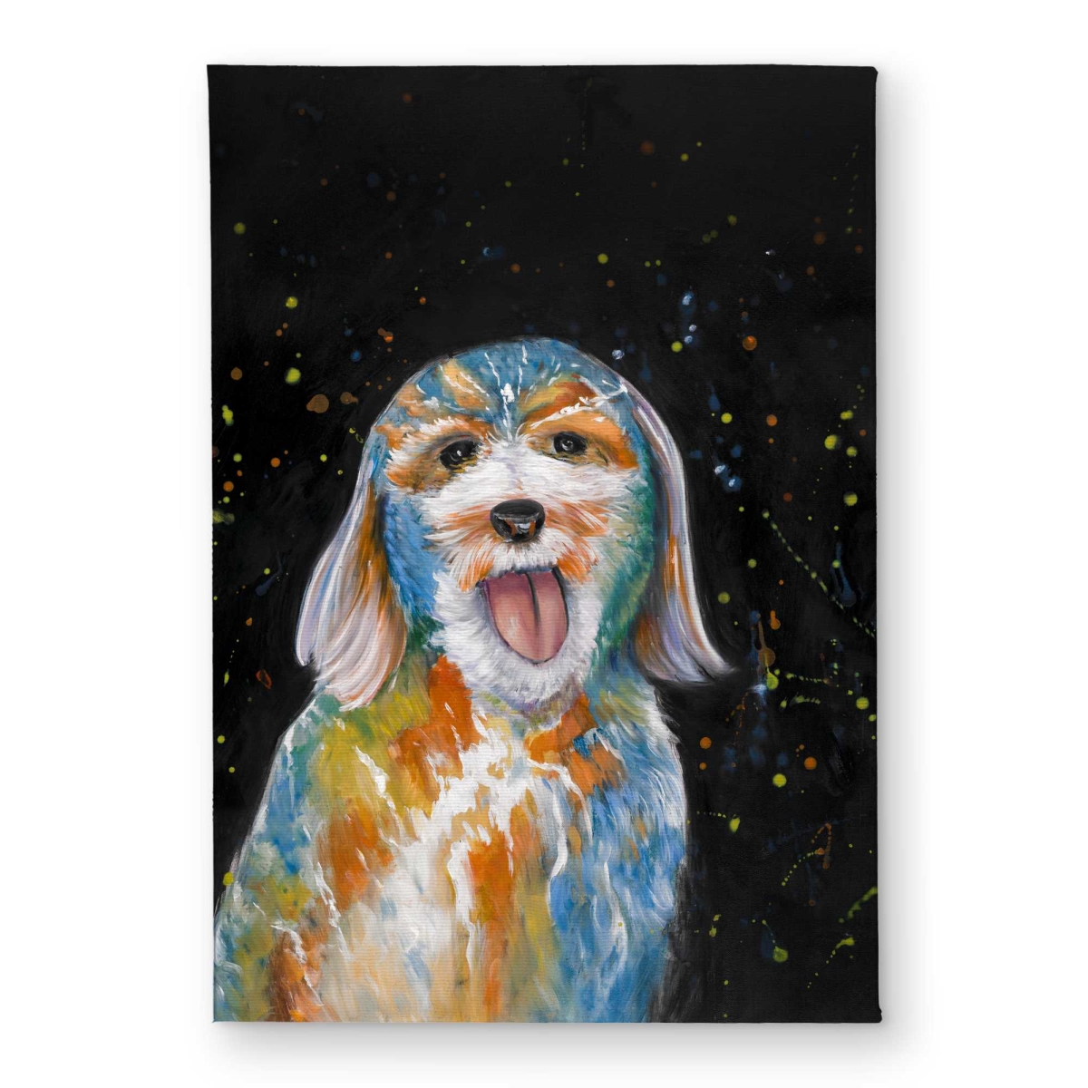 CODM1724Q9IFF7 17 x 24 in. Abstract Labradoodle Door Mat - Indoor & Outdoor Home Decor