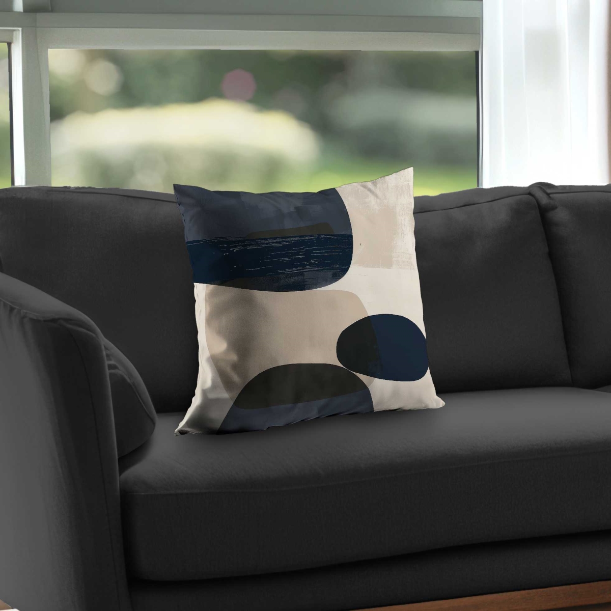 C1PT1818NYG1A7 18 x 18 in. Bubbles White Poly Twill Throw Pillow Insert for Home Decor