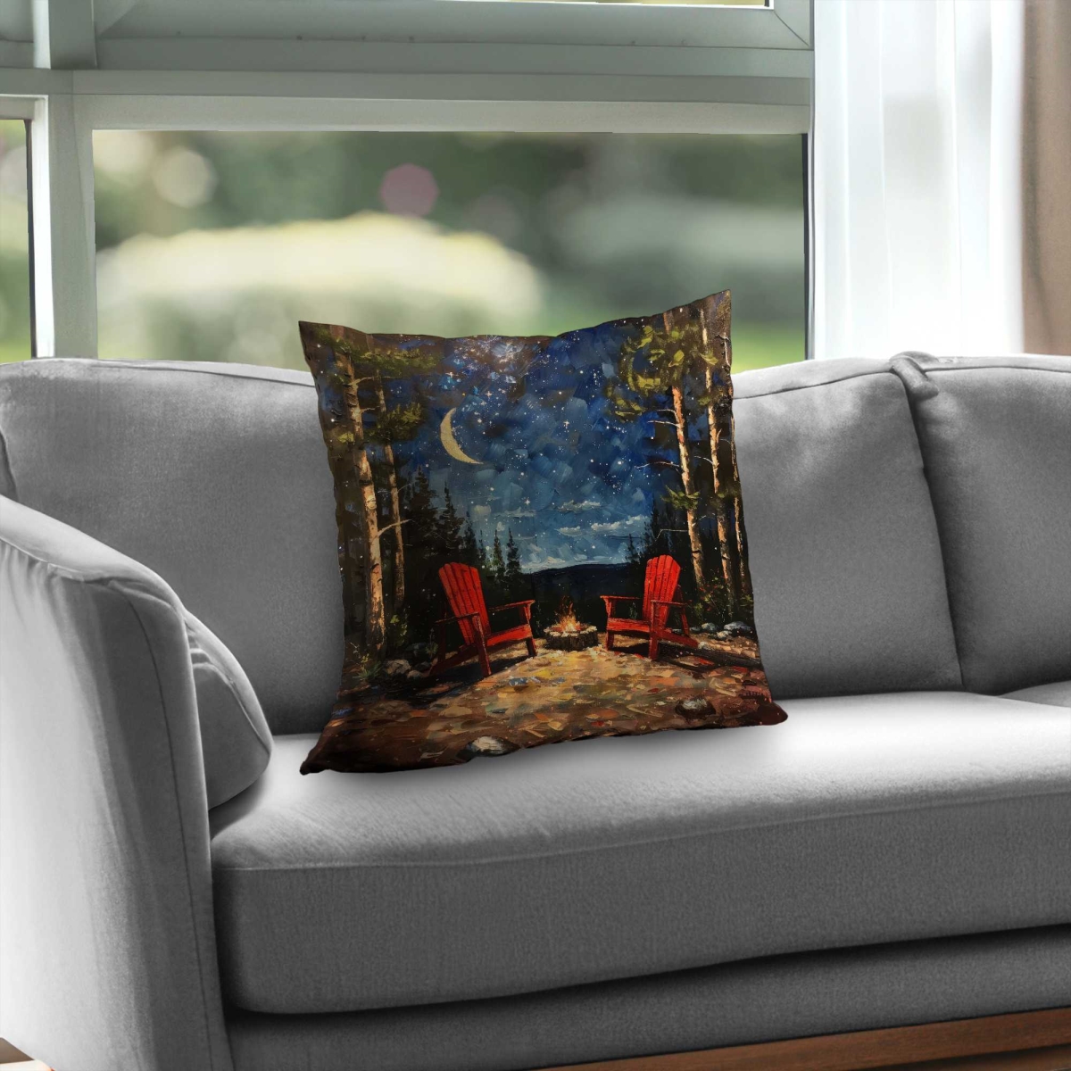 C1PC2020BK1WNJ 20 x 20 in. Repose Gray Poly Twill Throw - Stylish Home Decor Accent