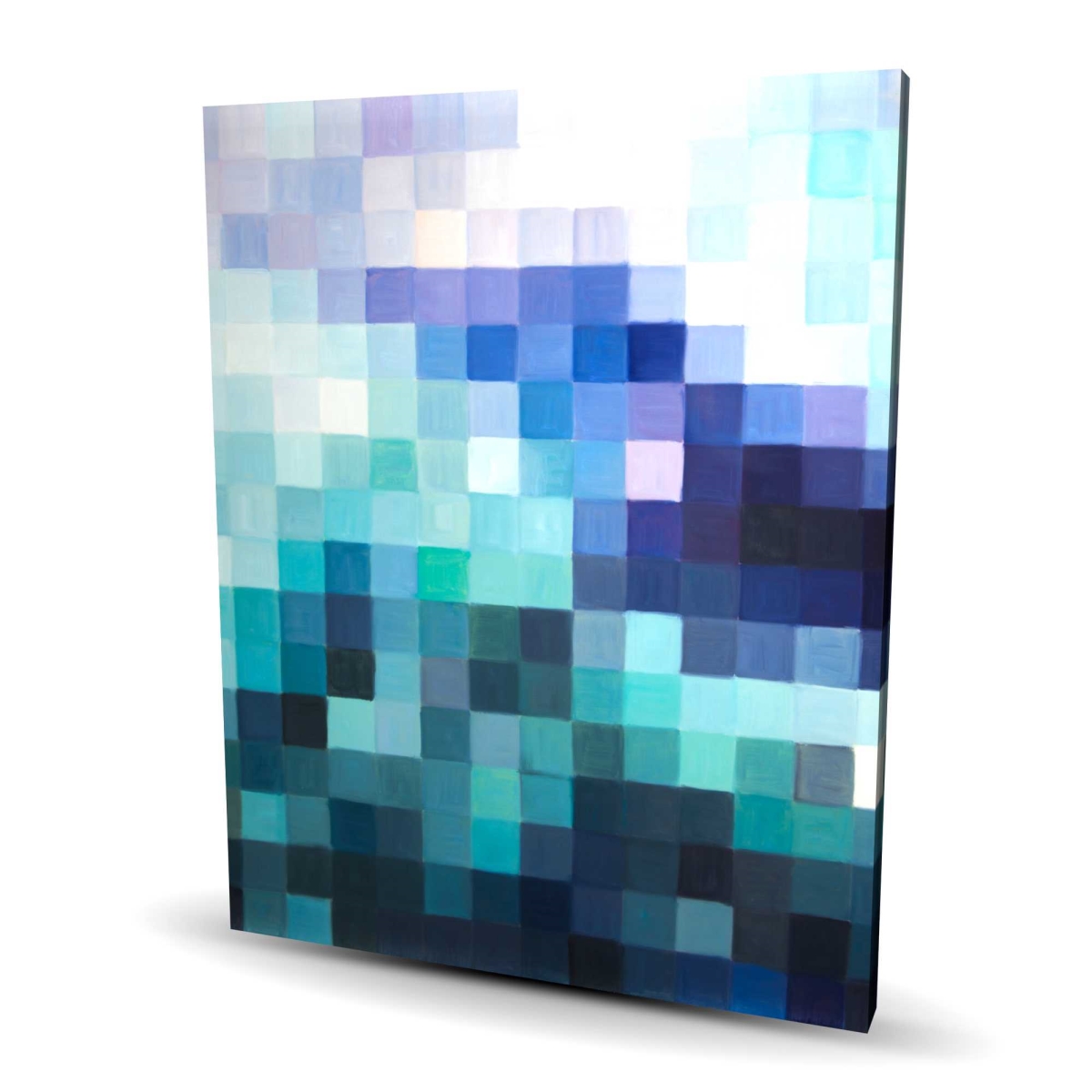 C1RC4860A39Y7K 48 x 60 in. Pixelized Landscape - Modern Bathroom Canvas Home Decor