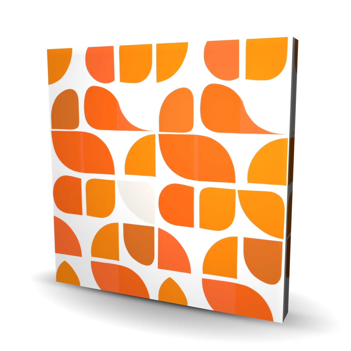 C1RC3636O7P3UN 36 x 36 in. Zig Zag Orange Canvas - Stylish Home Decor Accent Art