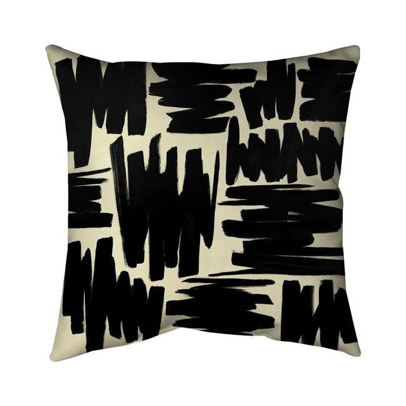 Picture of Begin Home Decor 5542-1616-AB113 16 x 16 in. Deconstructed Stripes-Double Sided Print Outdoor Pillow Cover
