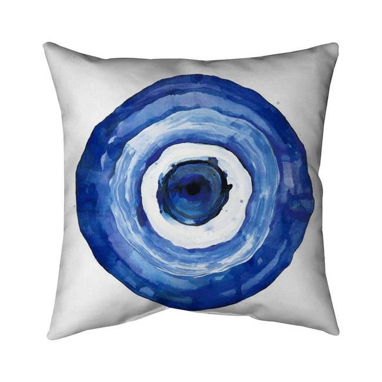 Picture of Begin Home Decor 5542-1616-AB118 16 x 16 in. Erbulus Blue Evil Eye-Double Sided Print Outdoor Pillow Cover