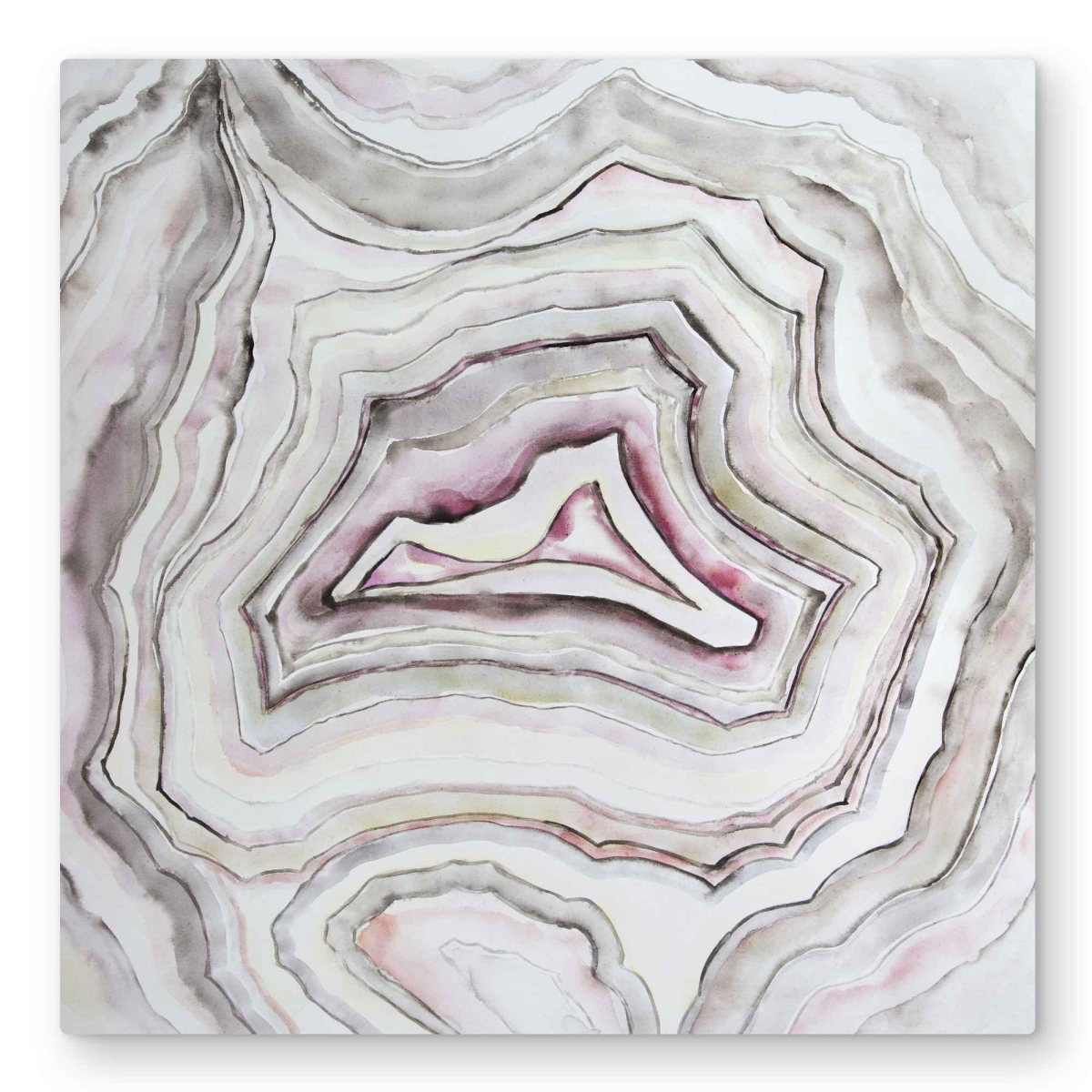C1MP3232PCCEEW 32 x 32 in. Geode - Minerals Kitchen Metal Print Wall Art for Stunning Home Decor
