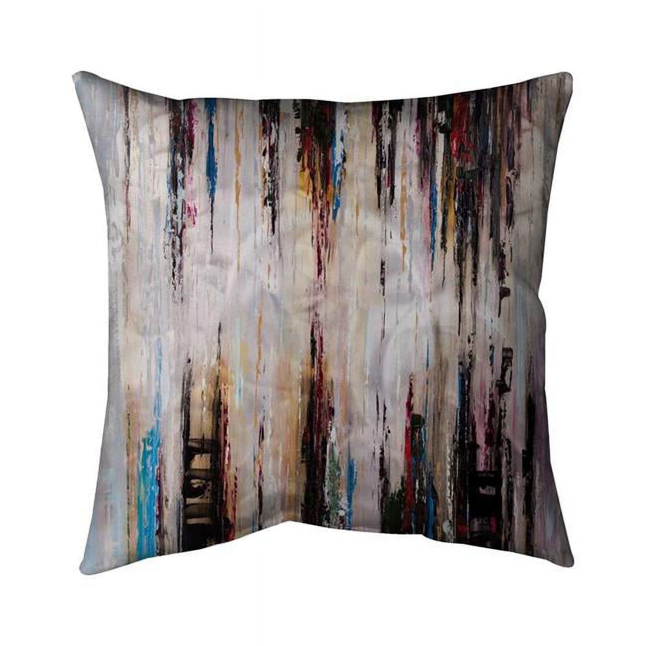Picture of Begin Home Decor 5542-1616-AB17 16 x 16 in. Abstract Runny Paint-Double Sided Print Outdoor Pillow Cover