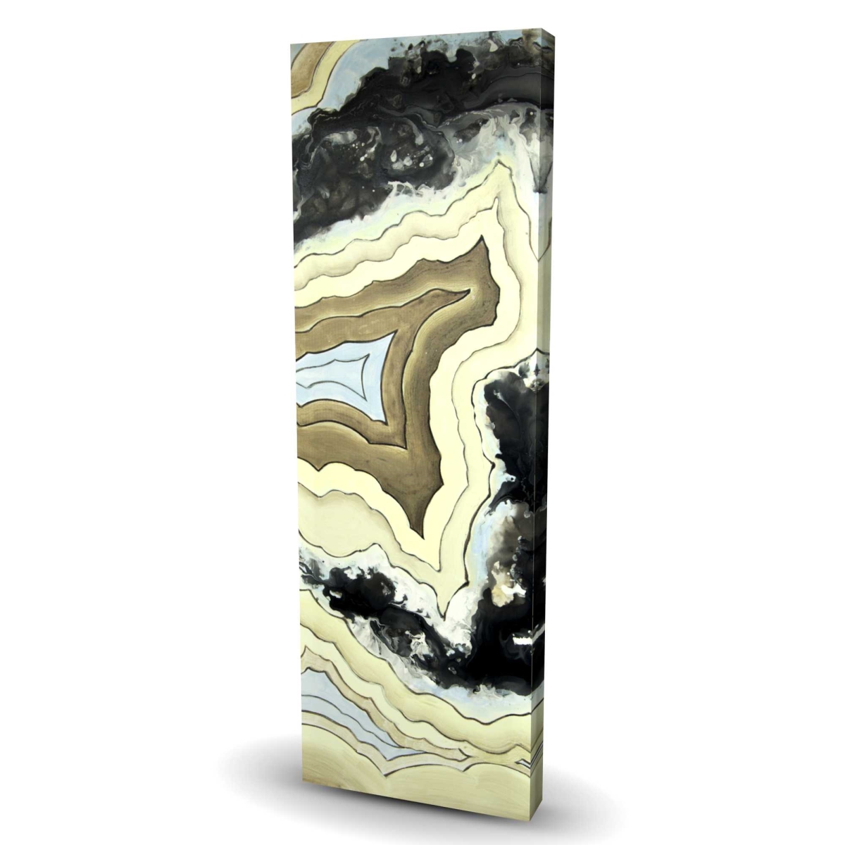 C1RC164879YYEV 16 x 48 in. Lace Agate - Modern Office Canvas - Stylish Art