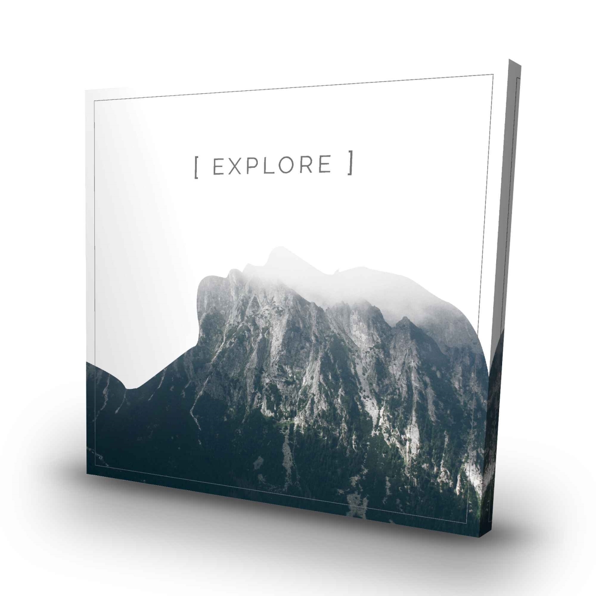 C1RC32321OE8IU 32 x 32 in. Explore Green Mountains Canvas for Home Decor - Nature Art