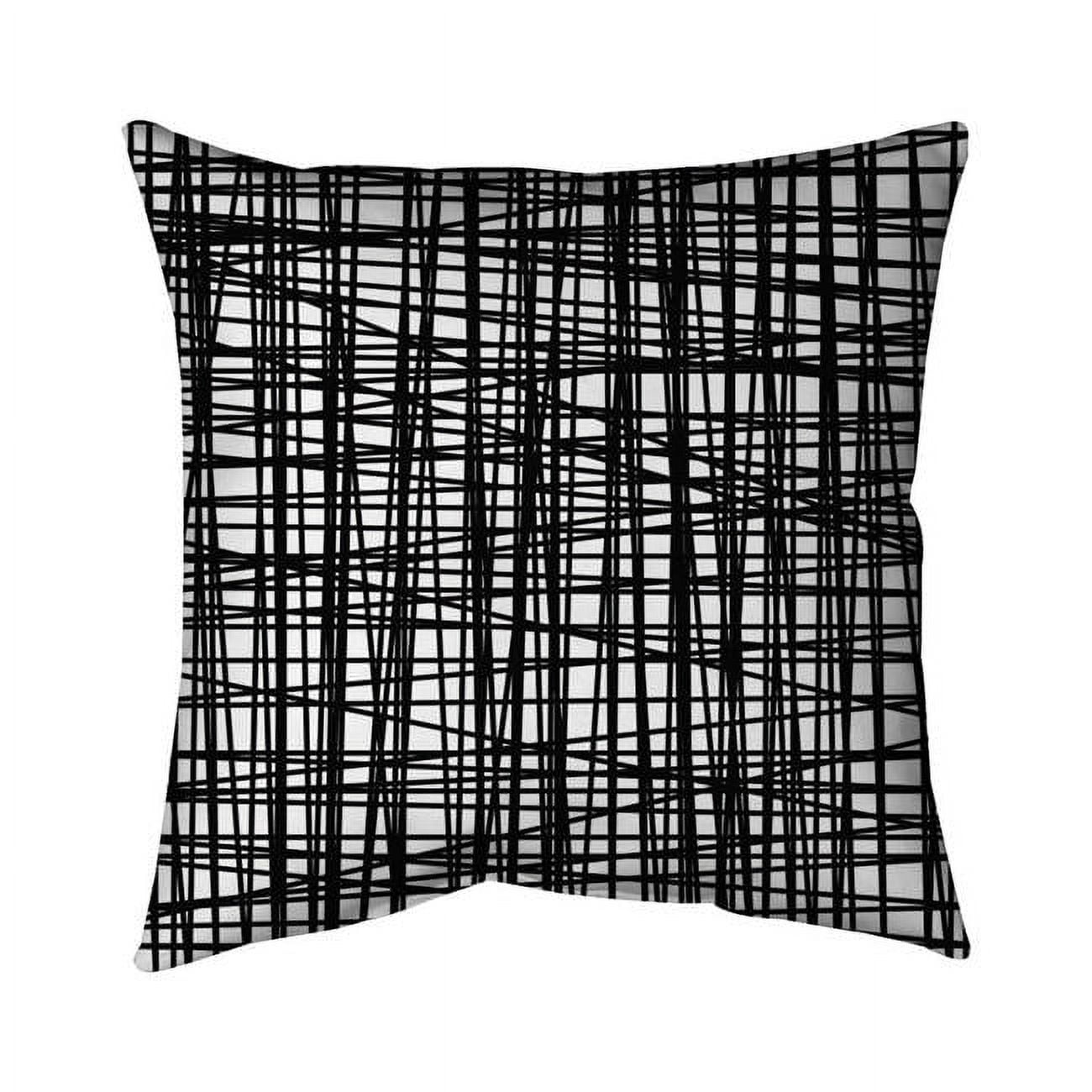 Picture of Begin Home Decor 5542-1616-AB30 16 x 16 in. Abstract Small Stripes-Double Sided Print Outdoor Pillow Cover