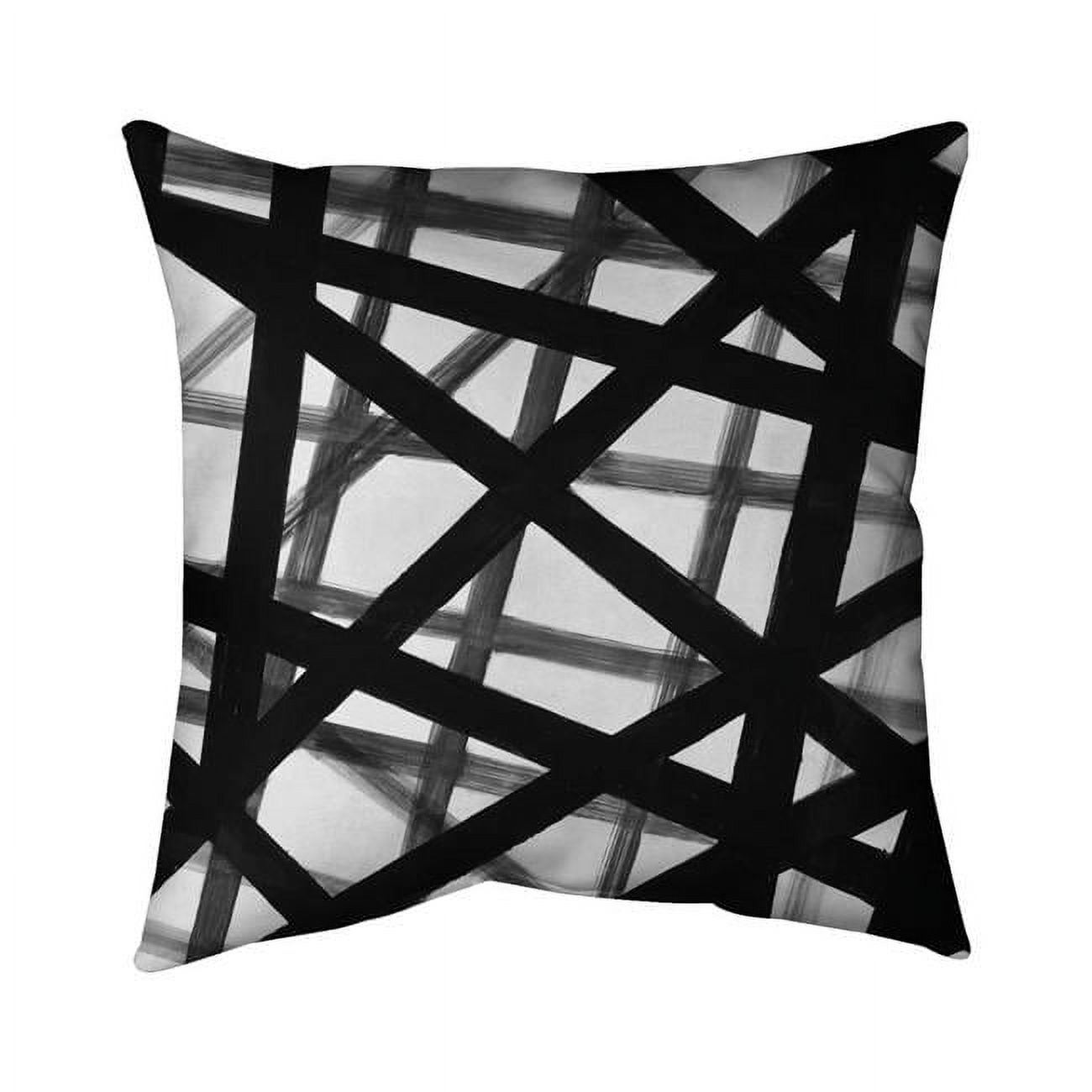 Picture of Begin Home Decor 5542-1616-AB31 16 x 16 in. Abstract Bold Lines-Double Sided Print Outdoor Pillow Cover